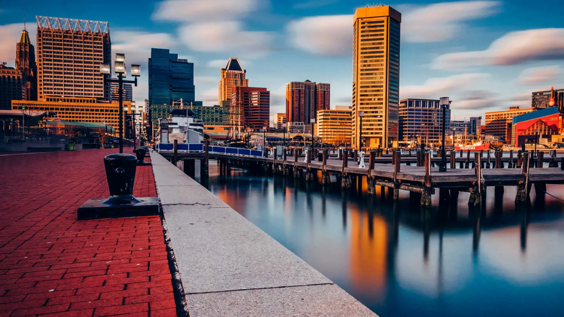 Baltimore Skyline from the docks of the Inner Harbor